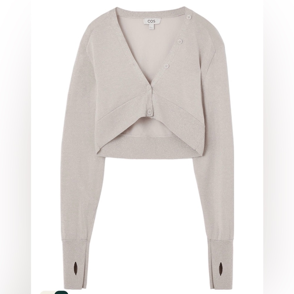 NEVER WORN COS knit shimmer bolero cardigan